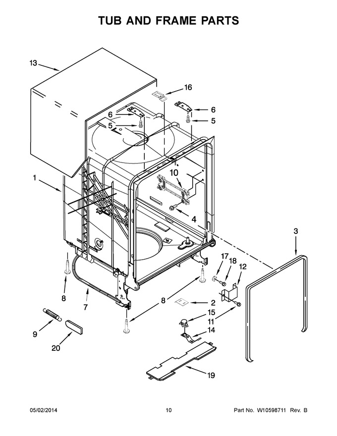 Diagram for WDT710PAYH4