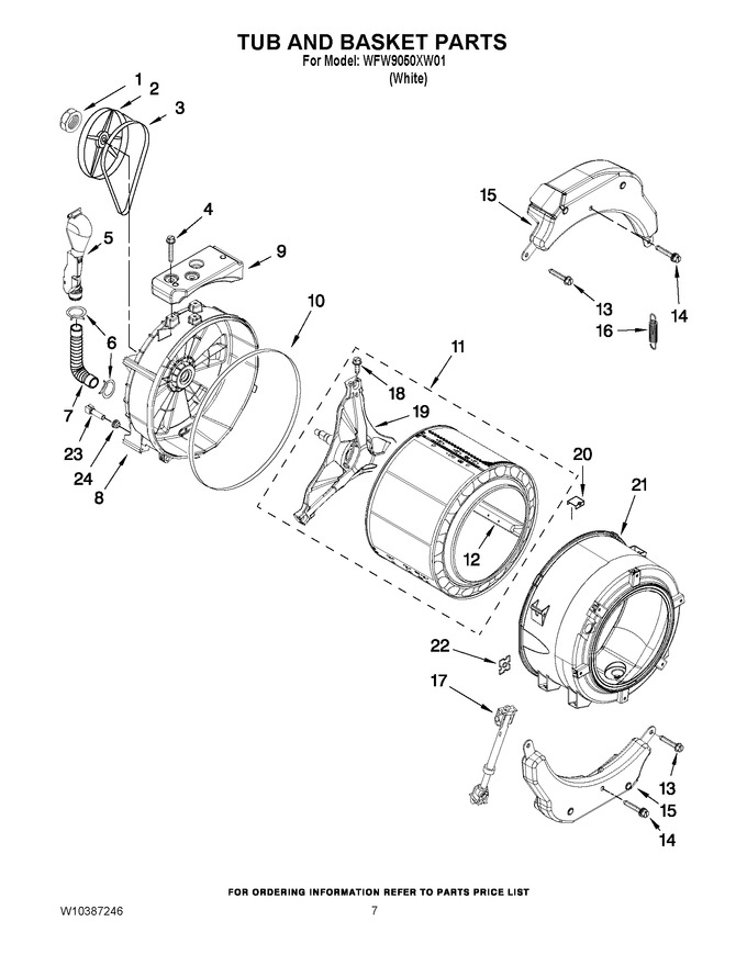 Diagram for WFW9050XW01