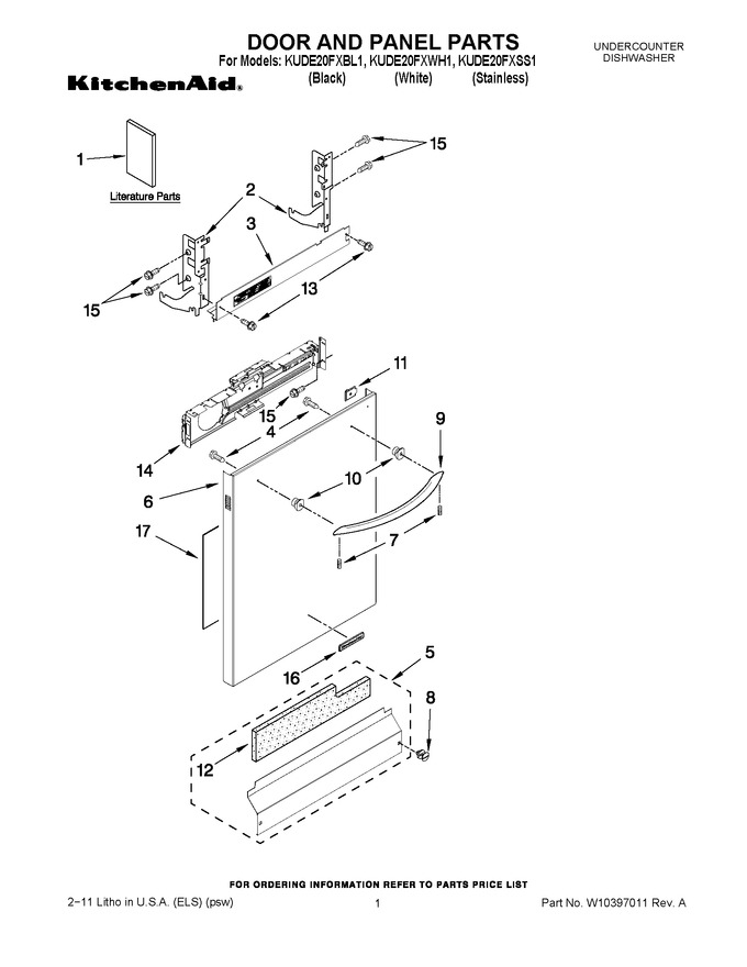 Diagram for KUDE20FXWH1