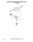 Diagram for 11 - Lower Washarm And Strainer Parts