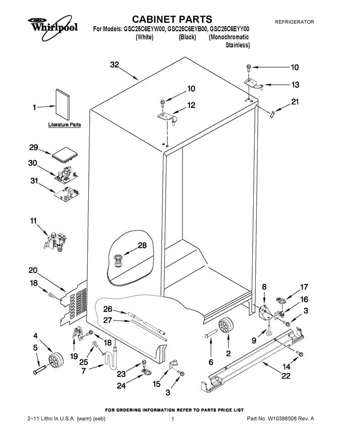 Diagram for GSC25C6EYB00