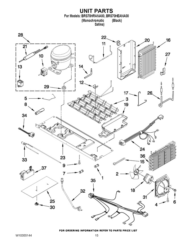 Diagram for BRS70HRANA00