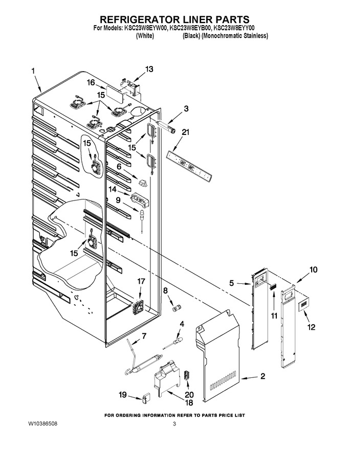 Diagram for KSC23W8EYY00