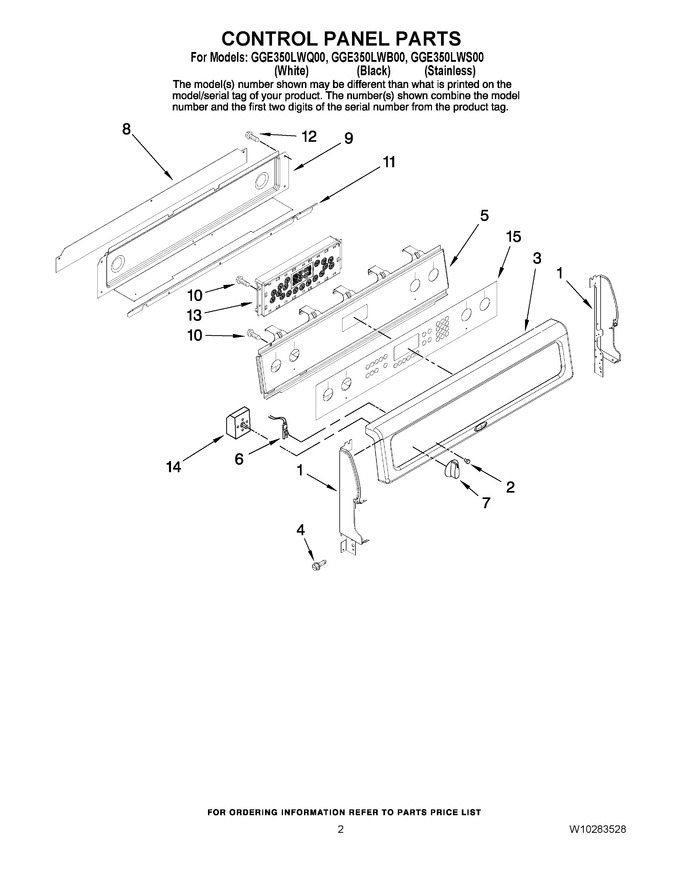 Diagram for GGE350LWB00