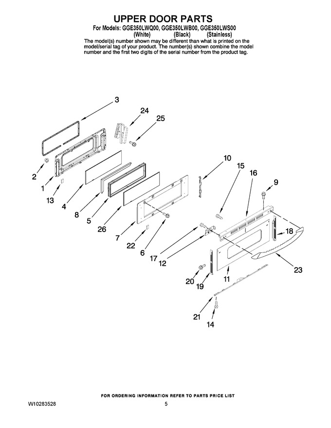 Diagram for GGE350LWB00