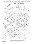 Diagram for 02 - Evaporator, Ice Cutter Grid And Water Parts