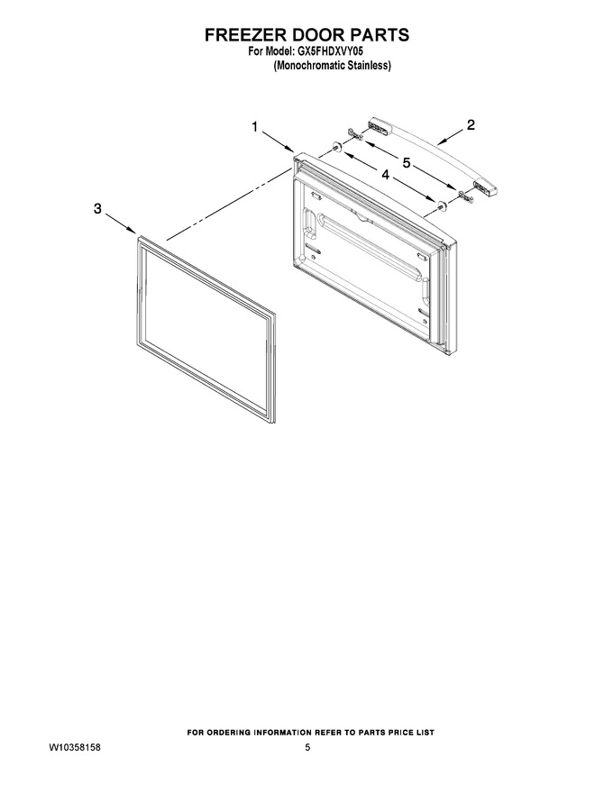 Diagram for GX5FHDXVY05