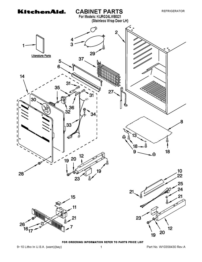 Diagram for KURG24LWBS21