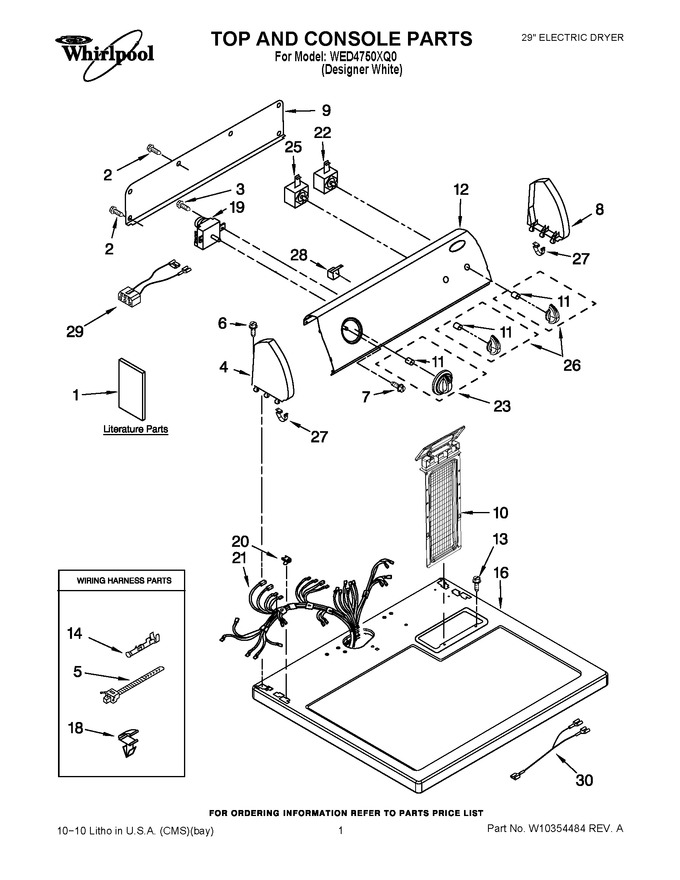 Diagram for WED4750XQ0