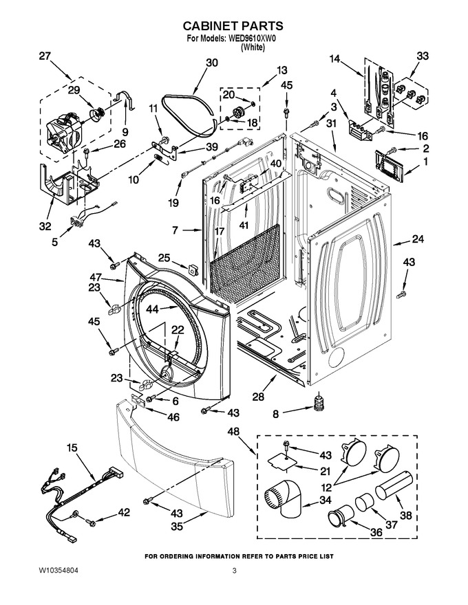 Diagram for WED9610XW0