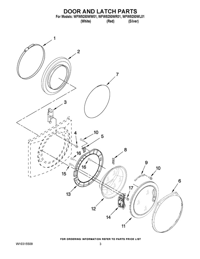 Diagram for WFW9250WW01