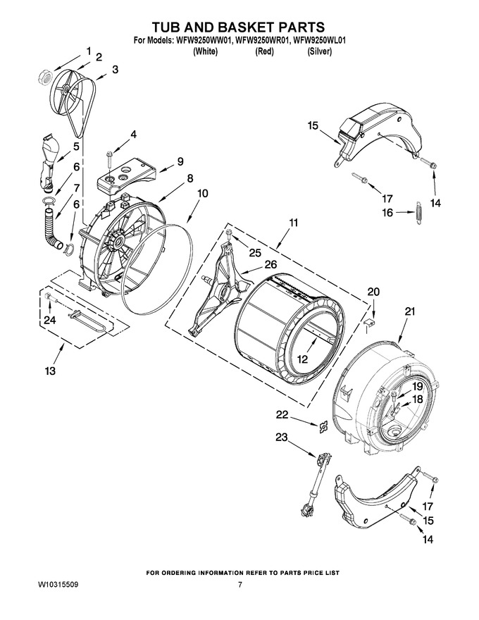 Diagram for WFW9250WW01