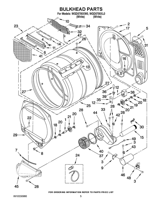 Diagram for WGD5700XW0