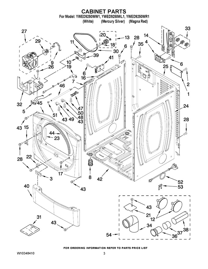 Diagram for YWED9250WW1