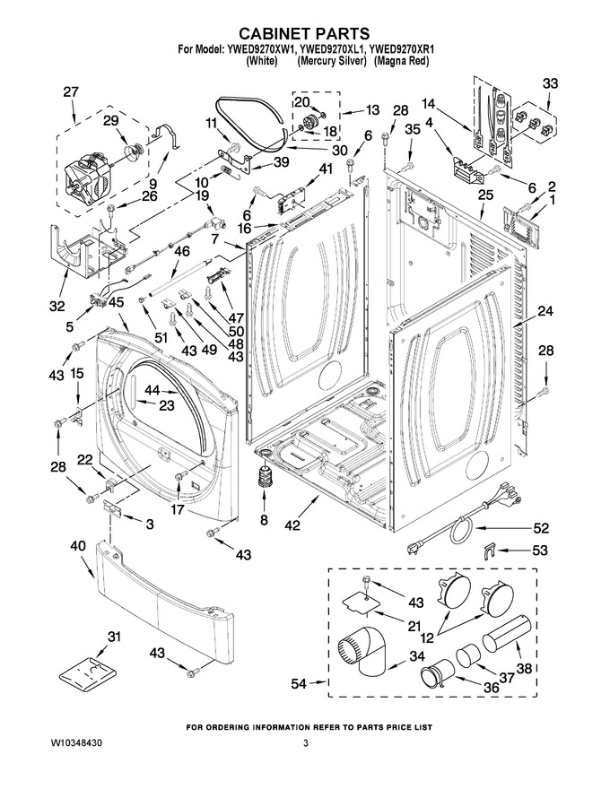Diagram for YWED9270XW1