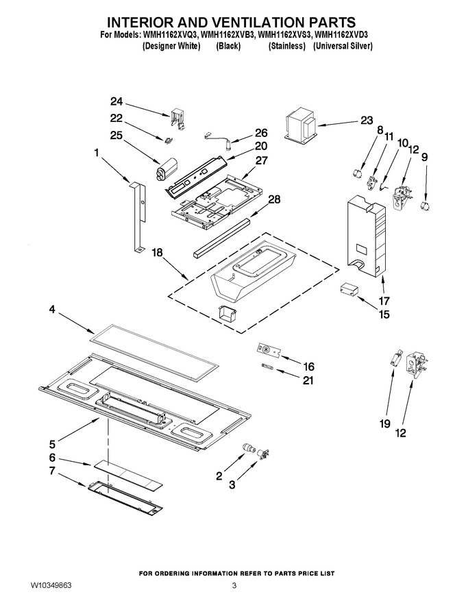 Diagram for WMH1162XVB3