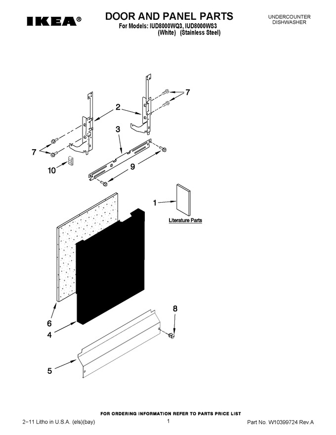 Diagram for IUD8000WS3