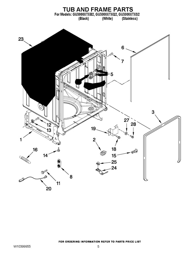 Diagram for GU3000XTXB2