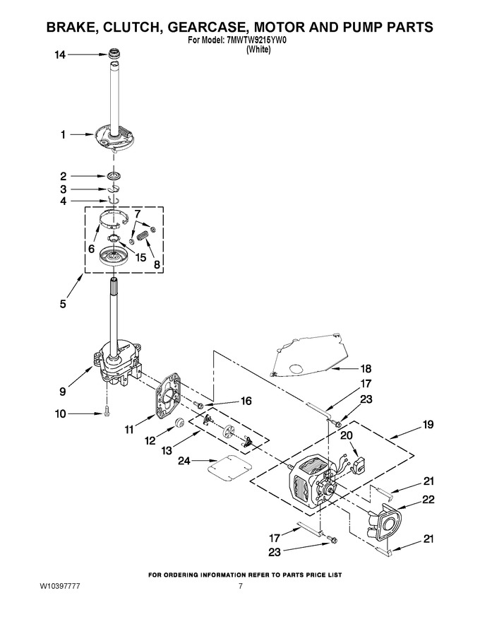 Diagram for 7MWTW9215YW0