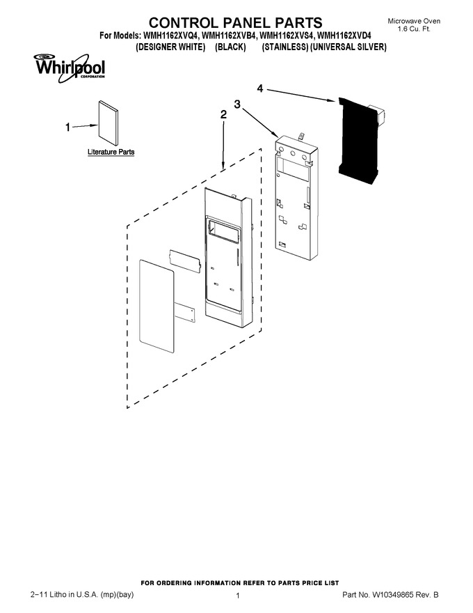 Diagram for WMH1162XVB4