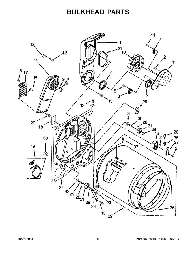 Diagram for WED7000DW0