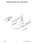 Diagram for 03 - Control Panel And Latch Parts
