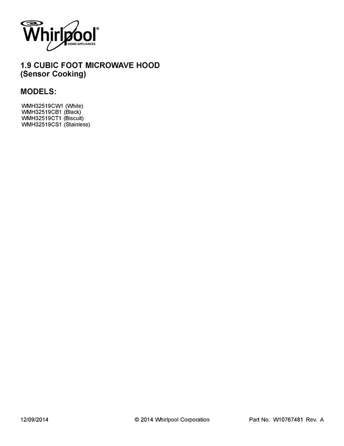 Diagram for WMH32519CT1