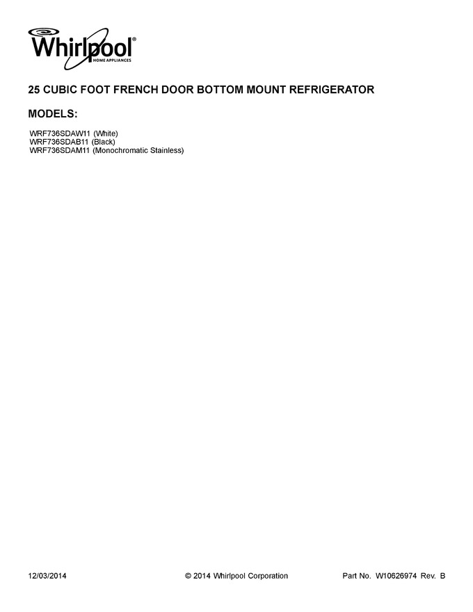 Diagram for WRF736SDAB11