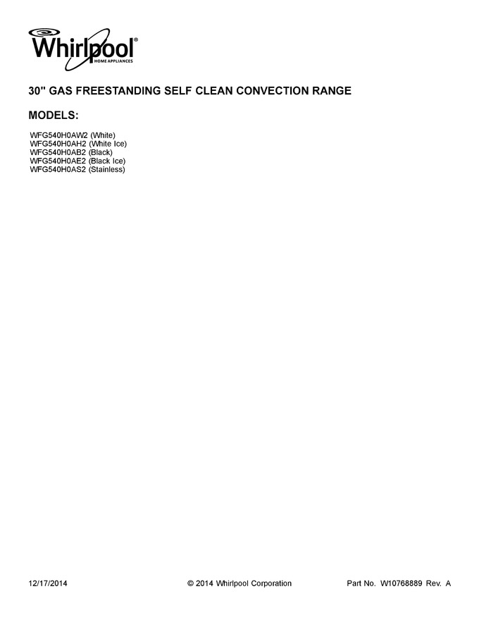 Diagram for WFG540H0AS2