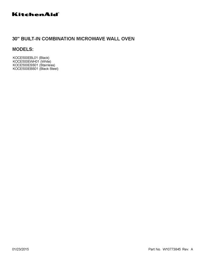 Diagram for KOCE500EBS01