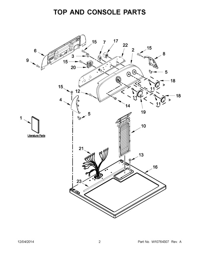Diagram for WGD4810EW0