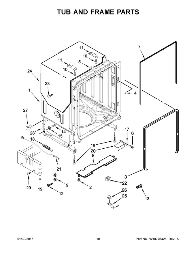 Diagram for KDFE104DWH1