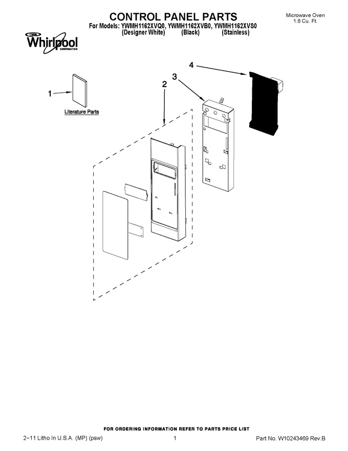 Diagram for YWMH1162XVS0