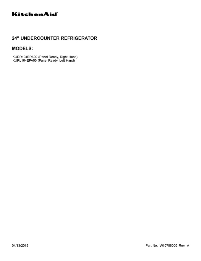 Diagram for KURR104EPA00