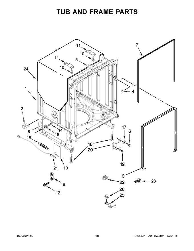 Diagram for KDTE334DSS0