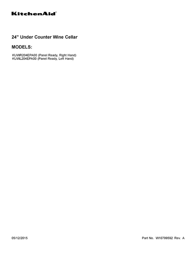 Diagram for KUWL204EPA00