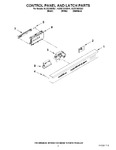 Diagram for 02 - Control Panel And Latch Parts