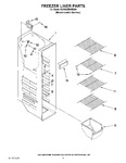 Diagram for 04 - Freezer Liner Parts