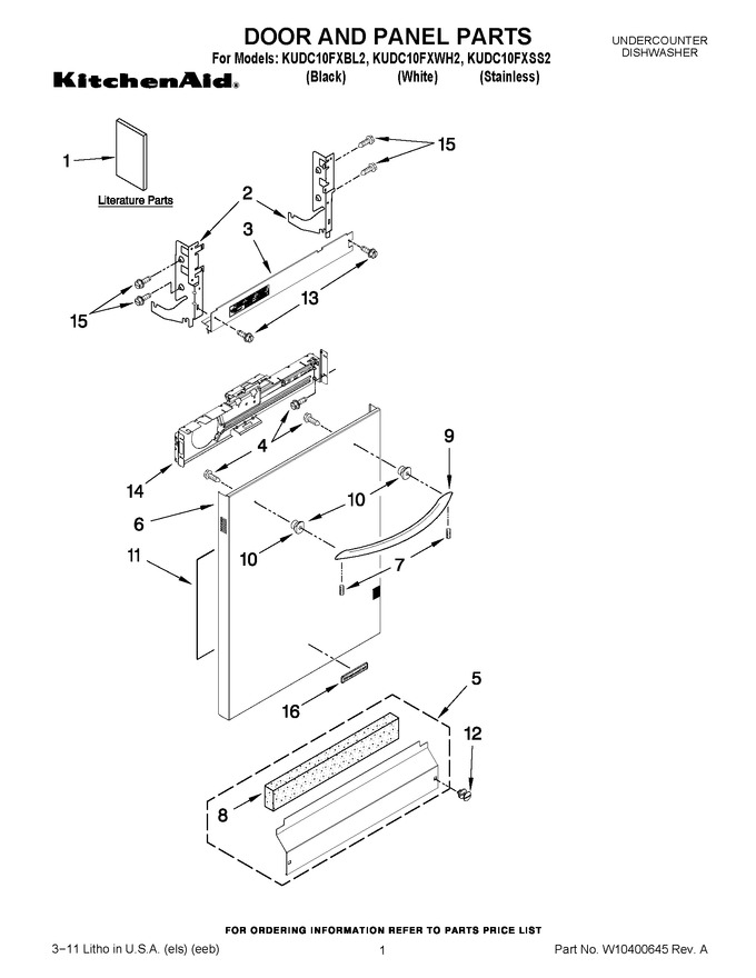 Diagram for KUDC10FXWH2