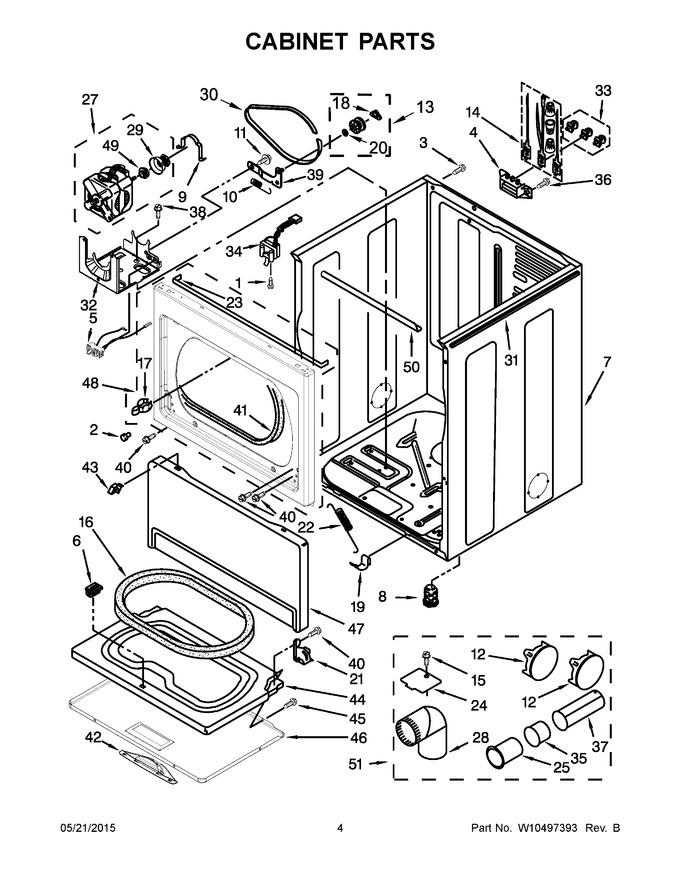 Diagram for 4GWED5500YW0