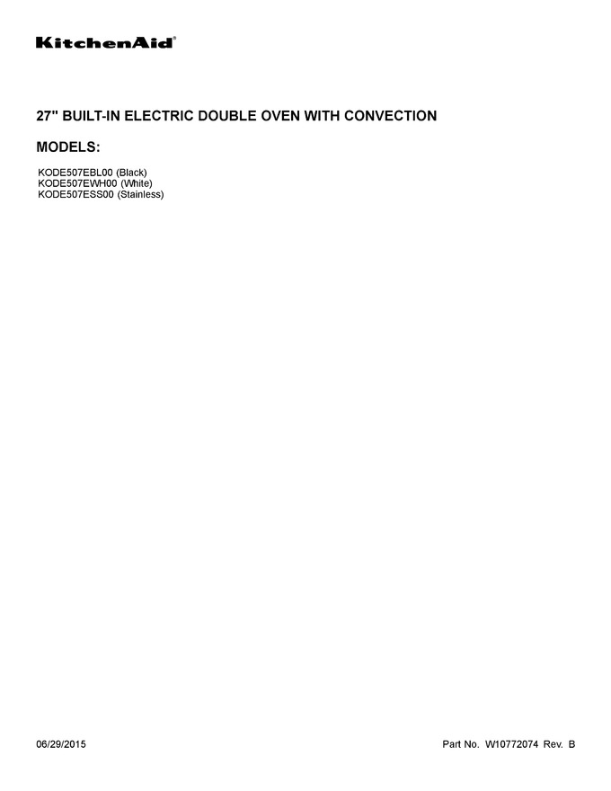 Diagram for KODE507EWH00