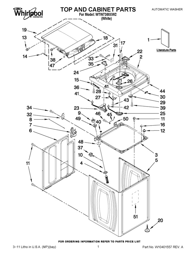 Diagram for WTW7300XW2