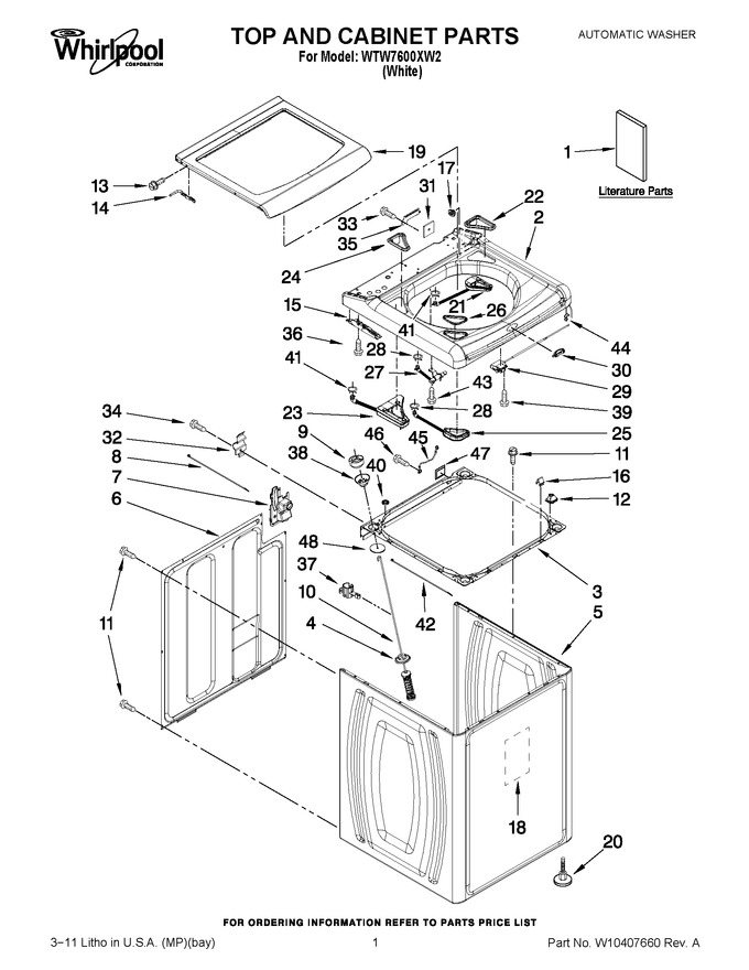 Diagram for WTW7600XW2