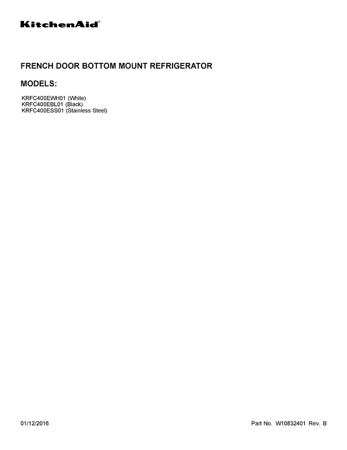 Diagram for KRFC400ESS01