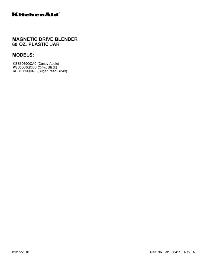 Diagram for KSB5060QCA0
