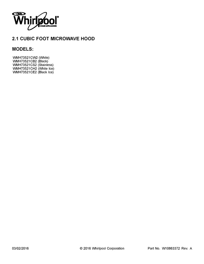 Diagram for WMH73521CH2