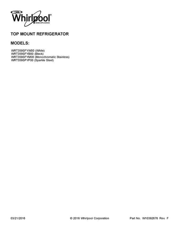 Diagram for WRT359SFYF00