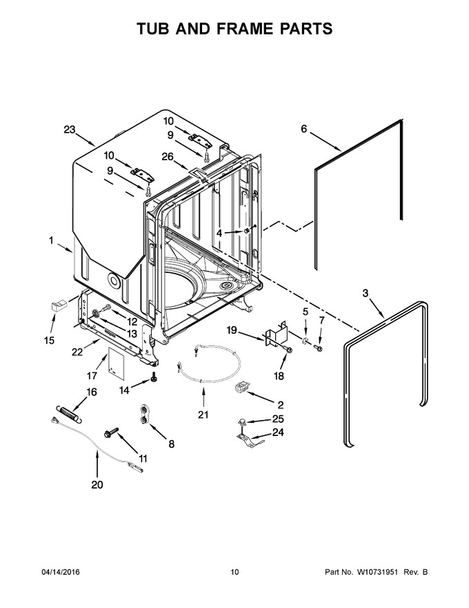 Diagram for WDF760SADW0