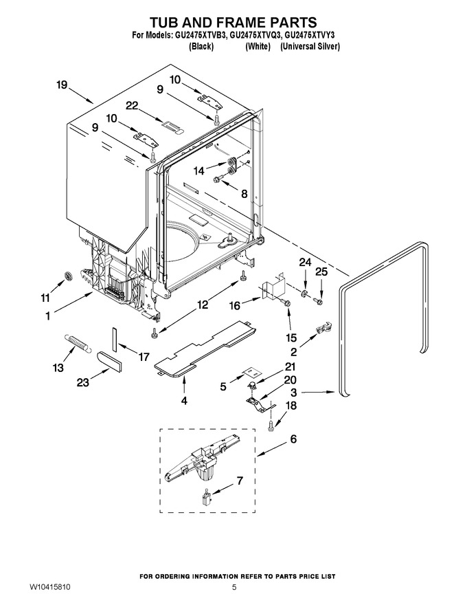 Diagram for GU2475XTVQ3