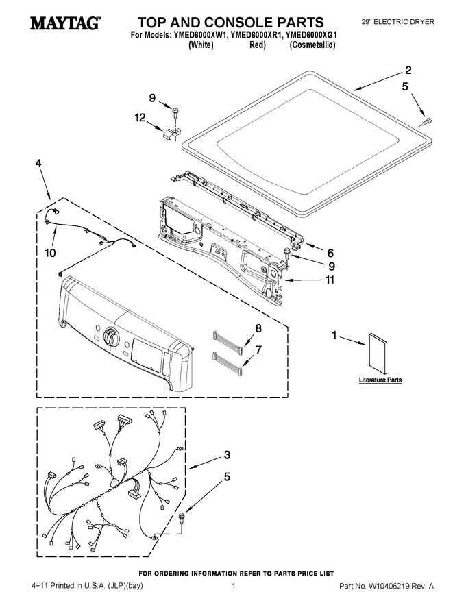 Diagram for YMED6000XG1
